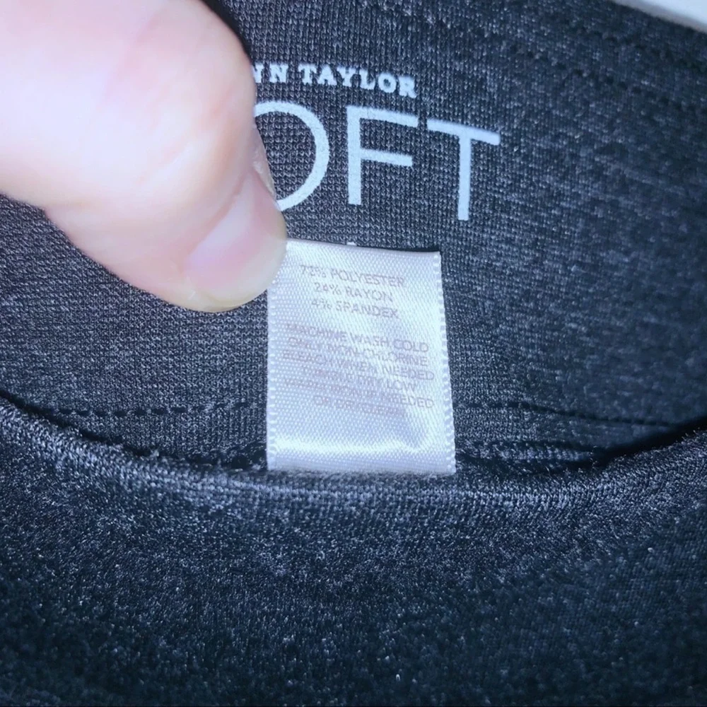Ann Taylor LOFT Factory Gray Ponte Knit Leggings